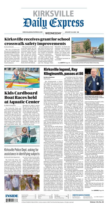 Wednesday January 24 2024 Kirksville Daily Express   20240123 121006 20240123 121002 KDE 2024 01 24.pdf 